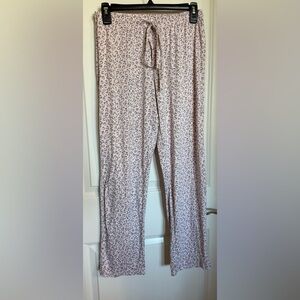 Women’s Tahari Pink Leopard Animal Print Sleep Pants Small NWOT